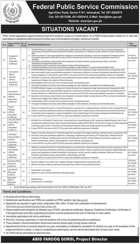 Thousands jobs in Punjab public service commission