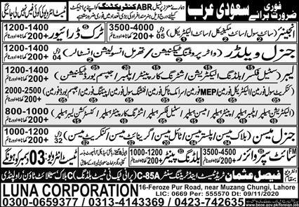 Free visa Overseas jobs for Pakistani