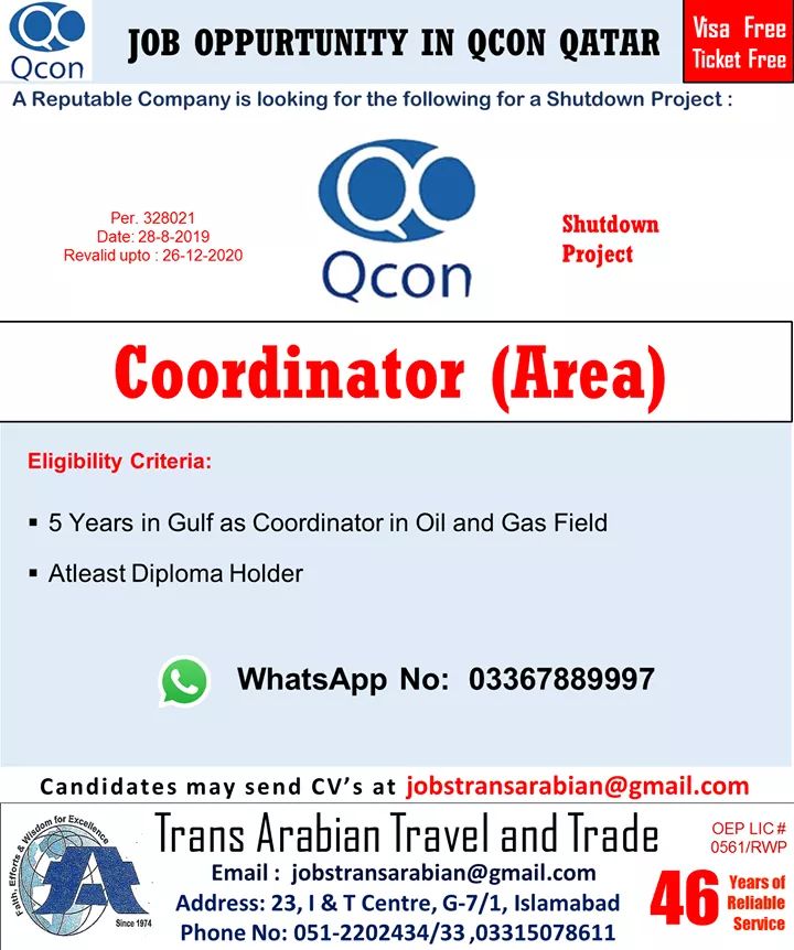 Latest jobs in Qatar