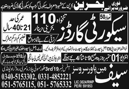 Jobs in Bahrain police 2021