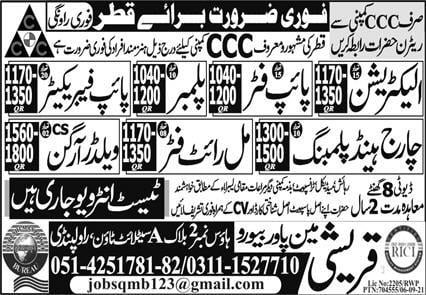 Maintenance Electrician jobs in Qatar