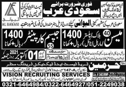Jobs in Jeddah for freshers