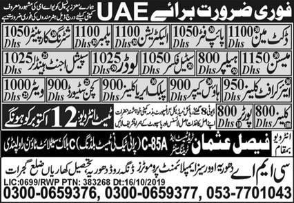 Office jobs in dubai for Pakistani