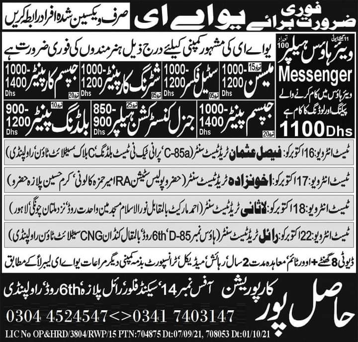 Warehouse jobs in Dubai 2021