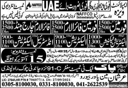 Foreman jobs in Dubai 2021