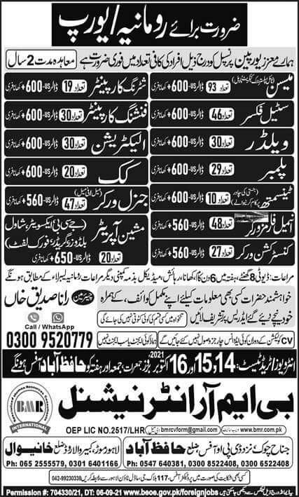 Latest Romania jobs 2021 online apply
