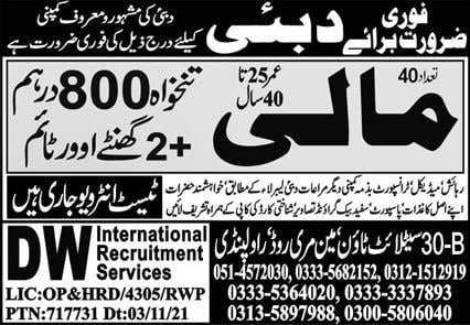 Government jobs in Dubai 2021