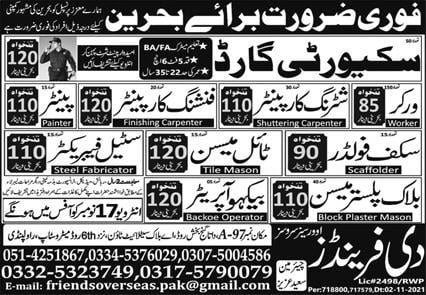Jobs in bahrain with salary 2021