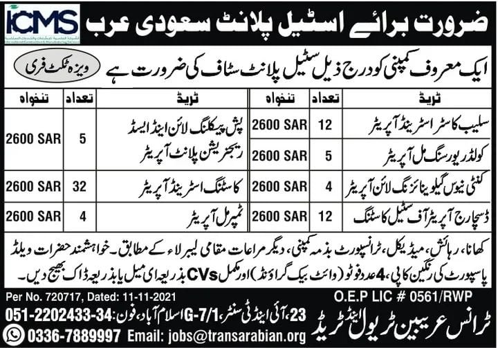 Jobs in jeddah saudi arabia 2021 Salary