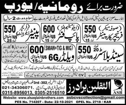 Romania work visa for pakistani 2021