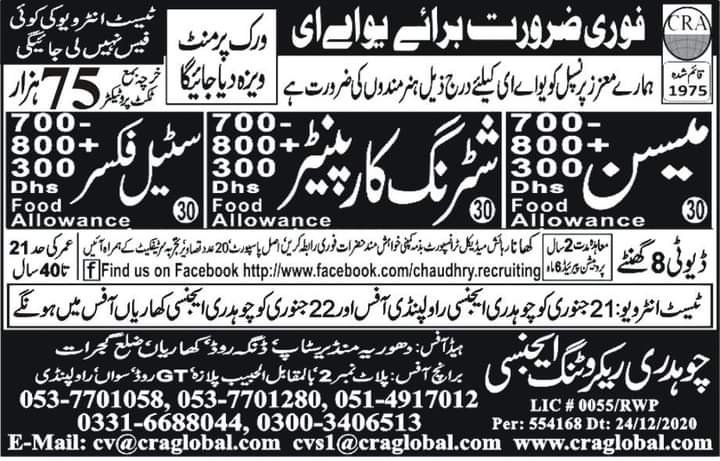Construction company jobs in uae