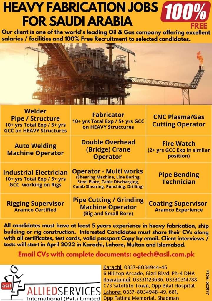 Coating supervisor jobs in ksa 2022