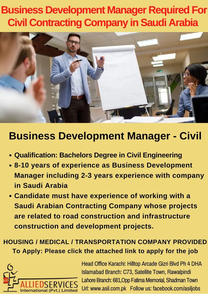 Civil project manager jobs in saudi arabia