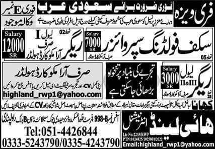 Rigger level 3 jobs in saudi arabia