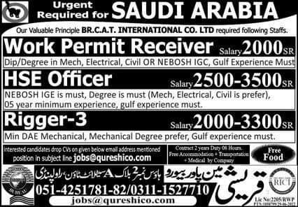 HSE jobs in saudi arabia 2022