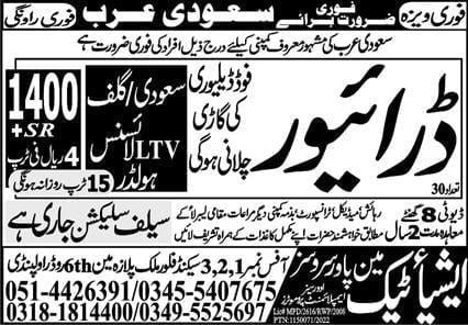 Food Delivery Job in Riyadh