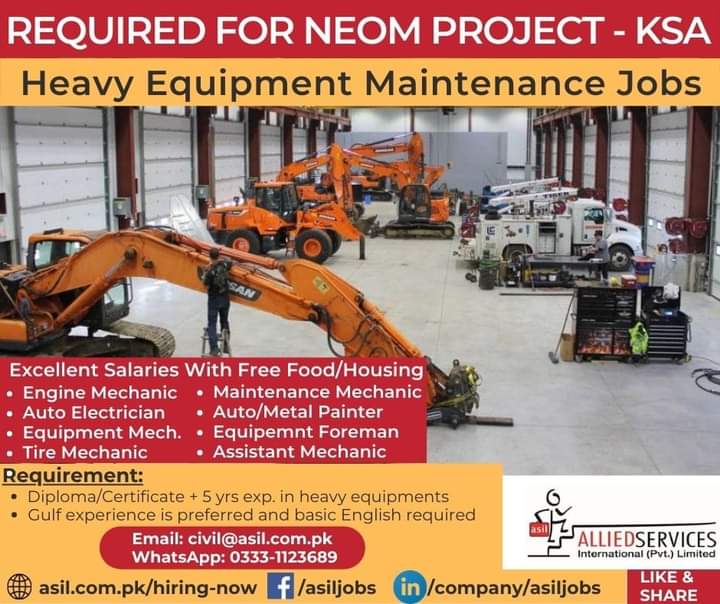 Neom city construction jobs near Riyadh