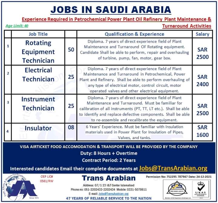 Petroleum jobs in saudi arabia 2022