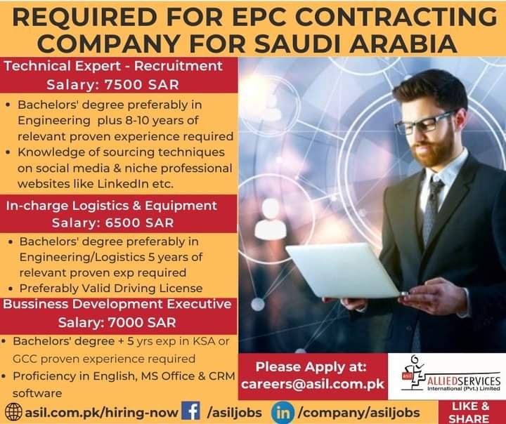 EPC company jobs in saudi arabia 2022