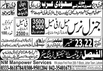 Nursing Jobs Saudi Arabia Riyadh 2022