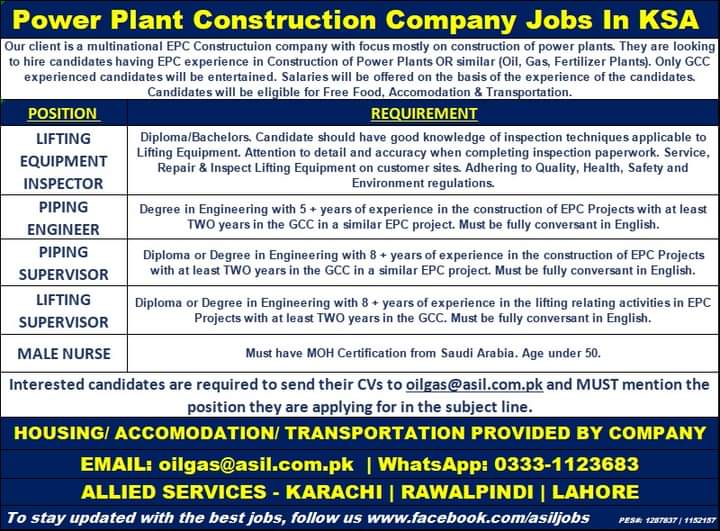 Construction jobs in saudi arabia salary 2022