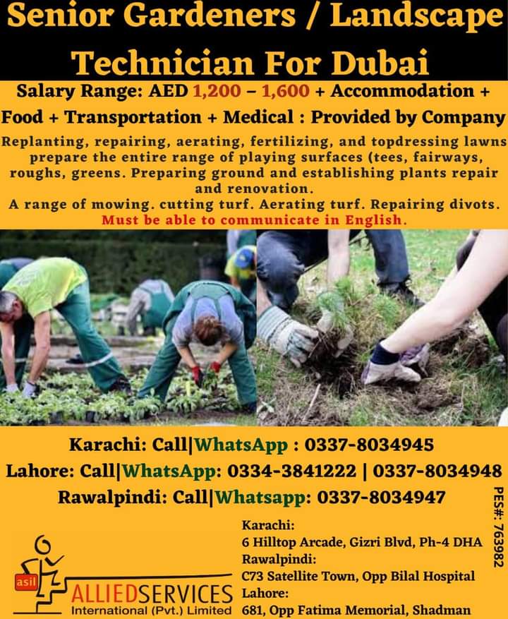 Landscaping jobs in dubai 2022