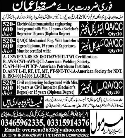 Civil engineer jobs in muscat oman