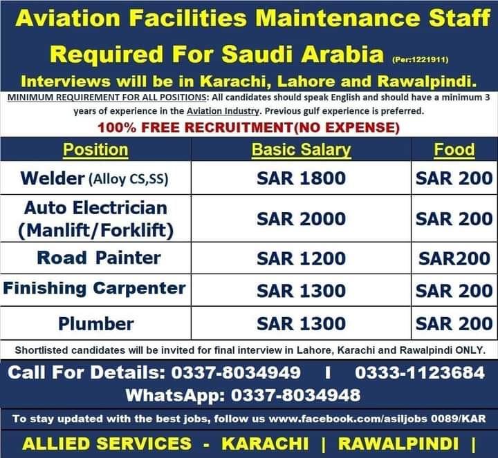 Private aviation jobs in saudi arabia