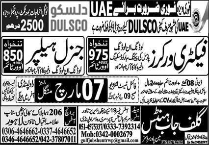 Dulsco company dubai vacancy 2023