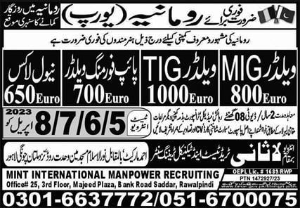 Job vacancies in romania 2023