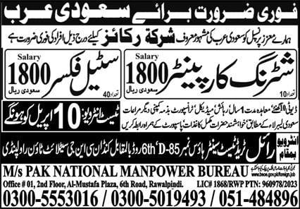 Online apply for jobs in saudi arabia 2023