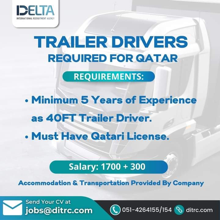 Driving jobs in qatar 2023 Recruitment