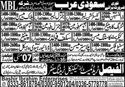 Mbl saudi arabia jobs 2023