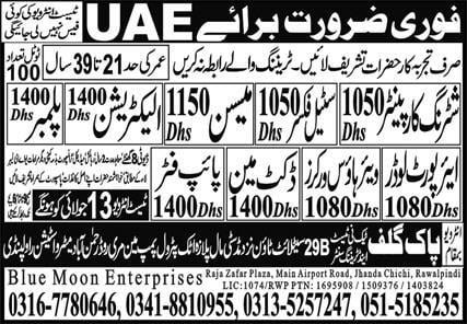 Warehouse jobs in uae for pakistani