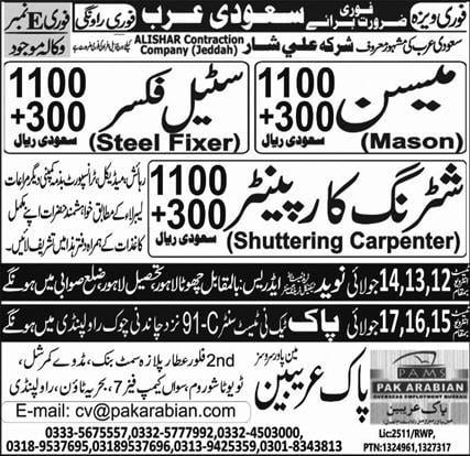 Construction jobs in jeddah 2023