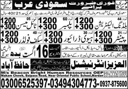 Saudi arabia heavy driver job