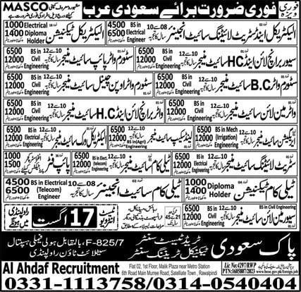 Masco company saudi arabia jobs 2023