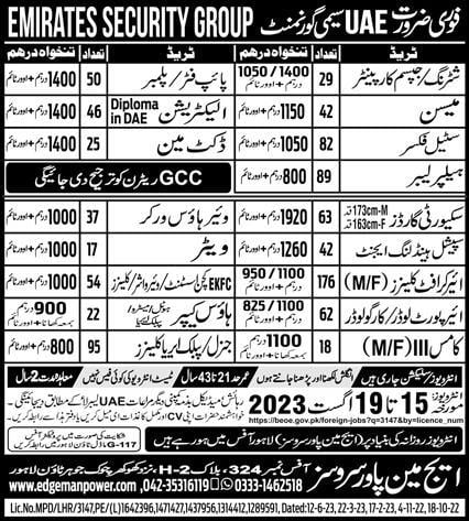 Emirates job vacancies in uae 2023