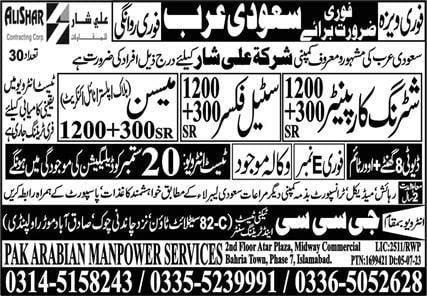 Alishar company job vacancy in sa