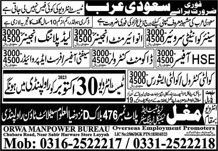 Document controller jobs in saudi arabia 2023