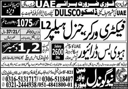 Jobs in dulsco dubai 2023