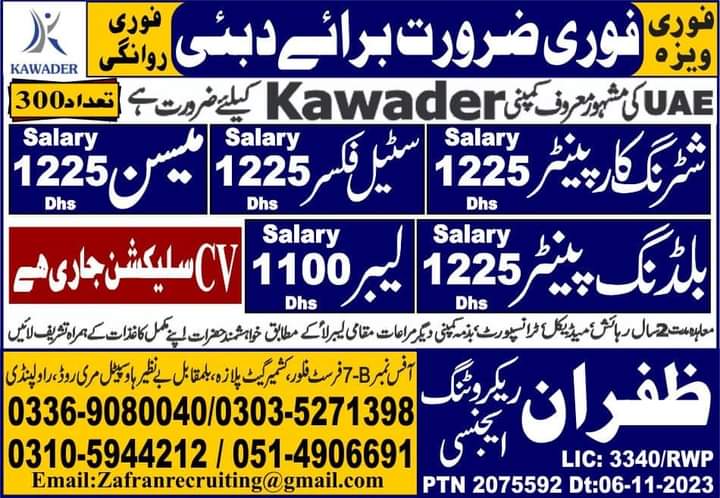 Kawader company dubai vacancies 2023