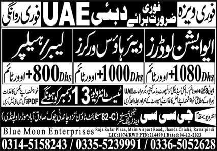 Warehouse worker jobs in dubai 2024