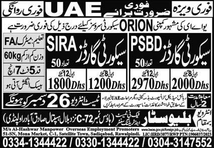 Orion company jobs in dubai 2024