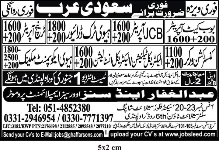 Electrical technician job in saudi arabia