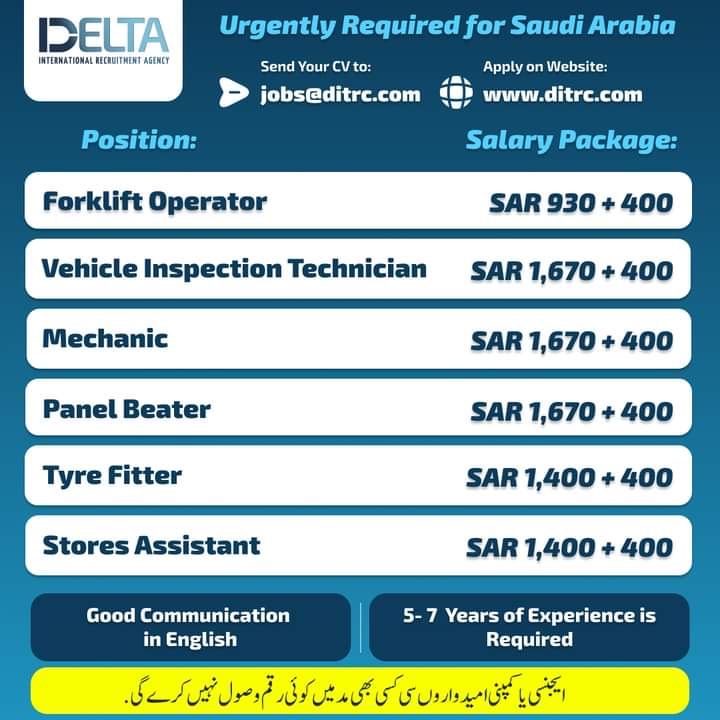 Automotive jobs in saudi arabia 2024