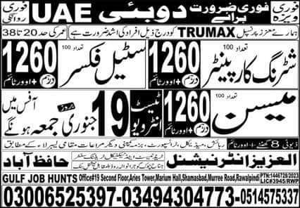 Trumax company jobs in dubai for freshers