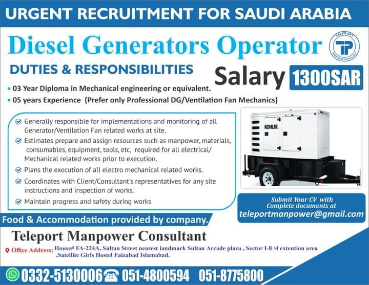 diesel-generator-operator-jobs-in-saudi-arabia-salary