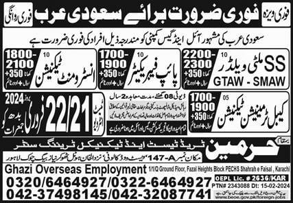 Oil and gas companies jobs in saudi arabia 2024