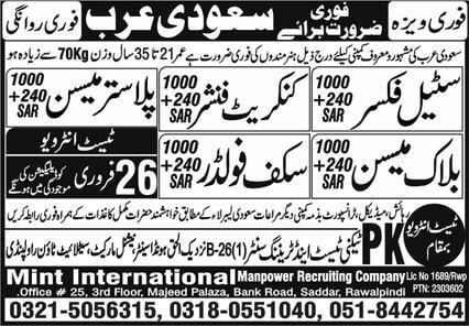 Scaffolding jobs in saudi arabia 2024